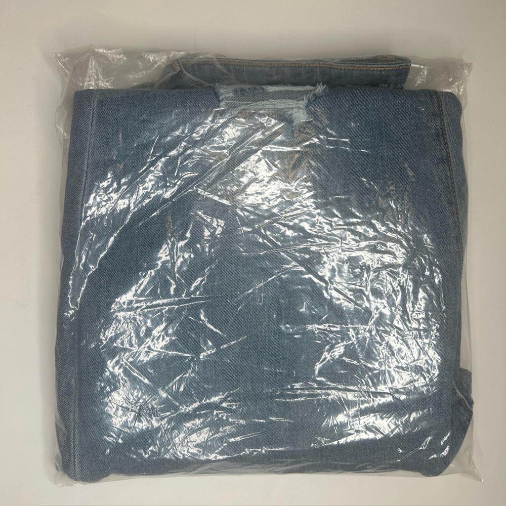 NEW Curvy High Waisted OG Loose Jeans Ripped Medium Wash, Size 16 Tall - Picture 12 of 13